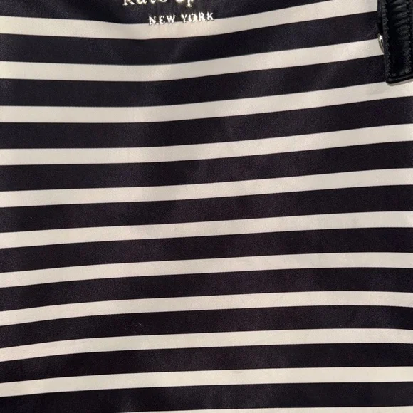 Kate Spade Black and Cream Striped Tote - Picture 6 of 12